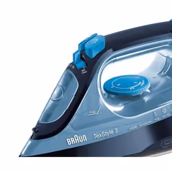 Braun TexStyle 3 SI 3050 BL Fer à repasser à sec ou à vapeur Semelle en céramique 2400 W Bleu