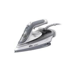 Braun TexStyle 5 SI 5078 GY Fer à repasser à sec ou à vapeur EloxalPlus soleplate 2800 W Gris, Blanc