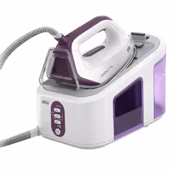 Braun IS3155VI, 2400 W, 430 g/min, EloxalPlus soleplate, 2 L, 125 g/min, Violet, Blanc