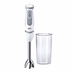 Braun MQ 5000 WH Soup, Mélangeur par immersion, 1,2 m, 750 W, Gris, Blanc