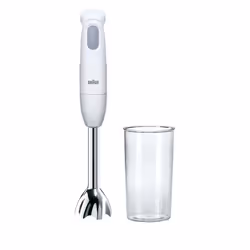 Braun MQ 100, Mélangeur par immersion, 1,2 m, 450 W, Gris, Blanc