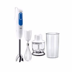 Braun MQ 3025 Spaghetti, Mélangeur par immersion, 600 L, 1,2 m, 700 W, Bleu, Blanc