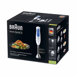 Braun MQ 3025 Spaghetti 600 L Mélangeur par immersion 700 W Bleu, Blanc - Vue supplémentaire 7