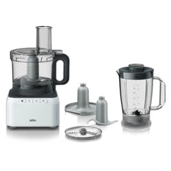 Braun FP3131WH robot de cuisine 800 W 2,1 L Gris, Blanc