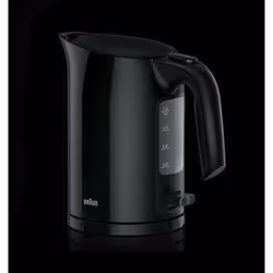 Braun WK 3110 BK, 1,7 L, 3000 W, Noir, Indicateur de niveau d'eau, Sans fil