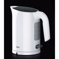 Braun WK 3110 WH, 1,7 L, 3000 W, Blanc, Indicateur de niveau d'eau, Sans fil