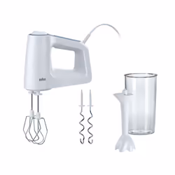 Braun MultiMix 3, Batteur à main, Blanc, Plastique, 500 W