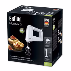 Braun HM 3135 WH Batteur à main 500 W Gris, Blanc - Vue supplémentaire 15