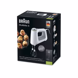 Braun HM 5000 WH Batteur à main 700 W Gris, Blanc - Vue supplémentaire 4
