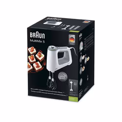 Braun HM 5107 WH Batteur à main 750 W Gris, Blanc - Vue supplémentaire 5