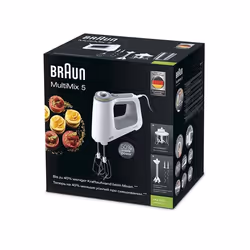Braun MultiMix 5 HM 5137 Batteur à main 750 W Gris, Blanc - Vue supplémentaire 4