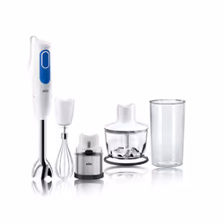 Braun MQ 3038 Spice+, Mélangeur par immersion, 0,5 L, 700 W, Bleu, Blanc