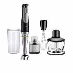 Braun MultiQuick 9 MQ9038X, Mélangeur par immersion, Fonction d'impulsion, 1,2 m, 1000 W, Noir