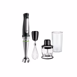 Braun MQ 7025X, Mélangeur par immersion, 0,6 L, 1,2 m, 1000 W, Noir, Acier inoxydable