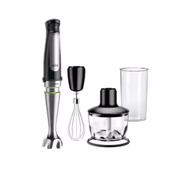 Braun MQ 7035X 0,6 L Mélangeur par immersion 1000 W Noir, Acier satin