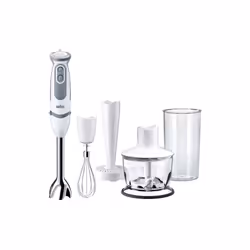Braun MultiQuick 5 MQ5237WH, Mixeur de cuisine, 0,5 L, 1,2 m, 1000 W, Blanc