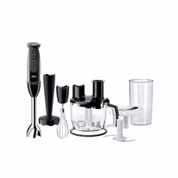 Braun MultiQuick 5 MQ 5277, Mixeur de cuisine, 1,5 L, Pileur de glace, 1,2 m, 1000 W, Noir