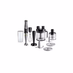Braun MultiQuick 9 MQ 9187XLI, Mélangeur par immersion, 0,6 L, Fonction d'impulsion, Pileur de glace, 1200 W, Noir, Acier ino ...