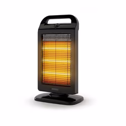 Olimpia Splendid Solaria Evo, Chauffage électrique à infrarouge, Gaz à halogène, 90°, Sol, Noir, 1200 W