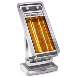 Olimpia Splendid SOLARIA CARBON, Chauffage d'appoint électrique halogène, Sol, Argent, Rotatif, 1100 W, 600 W