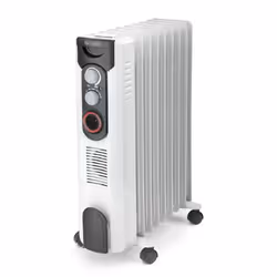 Olimpia Splendid Caldorad 9TT, Chauffage électrique à bain d’huile, Huile, 24 h, Intérieure, Blanc, Rotatif