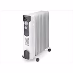 Olimpia Splendid CaldoRad 7, Radiateur, Huile, Intérieure, Sol, Gris, Blanc, Rotatif