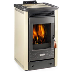 Olimpia Splendid Dafne Beige poêle Pose libre Pellet Beige, Noir