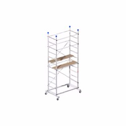 Description générale Échafaudage en aluminium 'Zeus', conçu pour une utilisation facile et rapide, idéal pour les travaux en ...