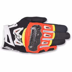Alpinestars 3567717-1325-S, Moto, S, SML, Adulte, Mâle, Noir, Rouge, Blanc, Jaune