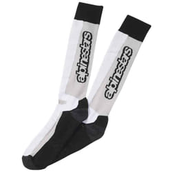 Alpinestars Touring Summer Chaussettes, noir-blanc, taille S M pour Hommes