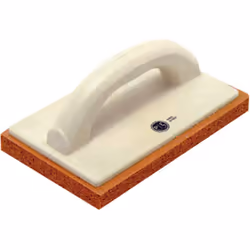 Taloche éponge ancre Art.878 1E Pour enduit, avec éponge orange semi-compacte sur support en polyuréthane, avec manche en boi ...