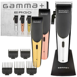 Tondeuse à cheveux - Gamma Piu - Ergo - Moteur magnétique 10 000 tr/min - Lame Black Diamond - Autonomie 100 min