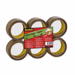 Scotch S5066F6B ruban adhésif, 66 m, Marron, 50 mm, 6 pièce(s)