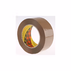 Matériau du support = BOPP Largeur = 50mm Longueur = 100m Epaisseur = 0.07mm Couleur = Marron Type de distributeur = Manuel A ...