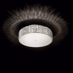 Ideal Lux ROMA PL6 éclairage de plafond Chrome G9 Halogène