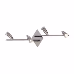 Ideal Lux Alfa PB4 Nickel, Surface, 4 ampoule(s), GU10, IP20, Nickel