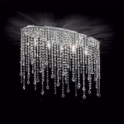 Ideal Lux RAIN PL5 éclairage de plafond Chrome E14