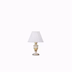 Ideal Lux Firenze TL1 Small, Or, Blanc, Métal, Chambre à coucher, Salon, Bureau, Étude, IP20, E27, 1 ampoule(s)