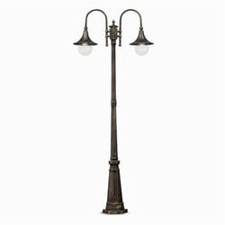 Ideal Lux CIMA PT2 Éclairage de plancher extérieur E27 Noir, Or