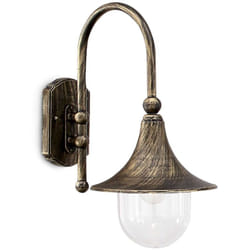 Ideal Lux - Cima - Applique murale extérieure à 1 ampoule en laiton IP43, E27