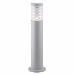 Ideal Lux Tronco PT1 Small, Éclairage de plancher extérieur, Gris, Aluminium, Verre, IP44, Entrée, Transparent