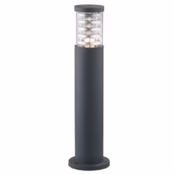 Ideal Lux Tronco PT1 Small, Éclairage de plancher extérieur, Anthracite, Aluminium, Verre, IP44, Entrée, Transparent