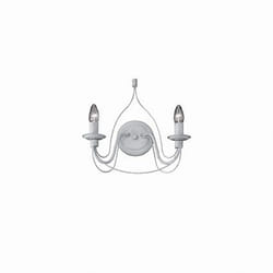 Ideal Lux CORTE AP2 Blanc Adapté à une utilisation à l'intérieur E14
