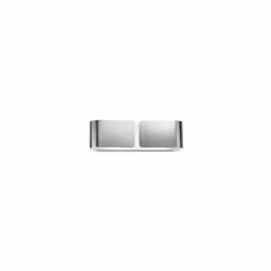 Ideal Lux CLIP AP2 SMALL, Surface, 2 ampoule(s), E27, IP20, Chrome