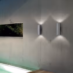 Ideal Lux GUN AP2 BIG Aluminium Adapté à une utilisation à l'intérieur Adapté à une utilisation extérieure E27