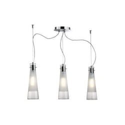 Ideal Lux KUKY CLEAR SP3 éclairage de plafond Chrome, Transparent E27