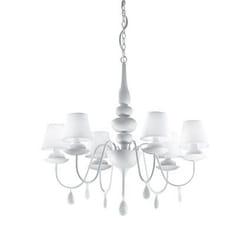Ideal Lux BLANCHE SP6 éclairage de plafond Blanc E14