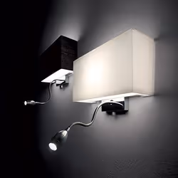 Ideal Lux HOTEL AP2 Chrome, Blanc Adapté à une utilisation à l'intérieur - Vue supplémentaire 2