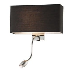 Ideal Lux HOTEL AP2 Noir, Chrome Adapté à une utilisation à l'intérieur