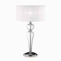 Ideal Lux DUCHESSA TL1 BIG lampe de table E27 Transparent, Blanc